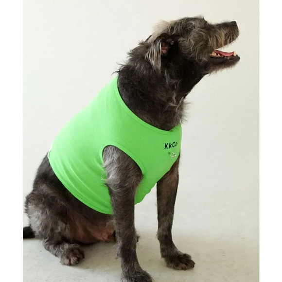 Kkco Pierced Pet Tank in lime - Picture 3 of 9
